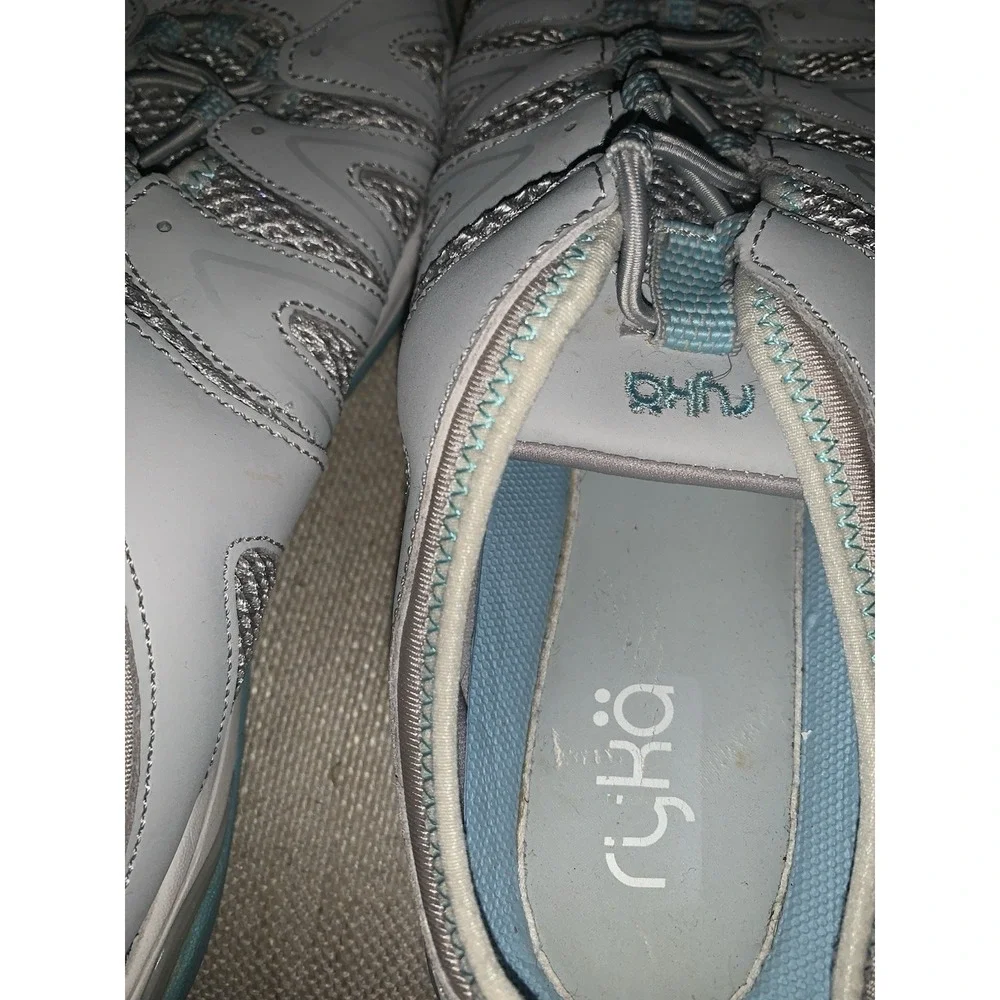Ryka Womens Shoes 7 Tangie Gray White‎ Blue